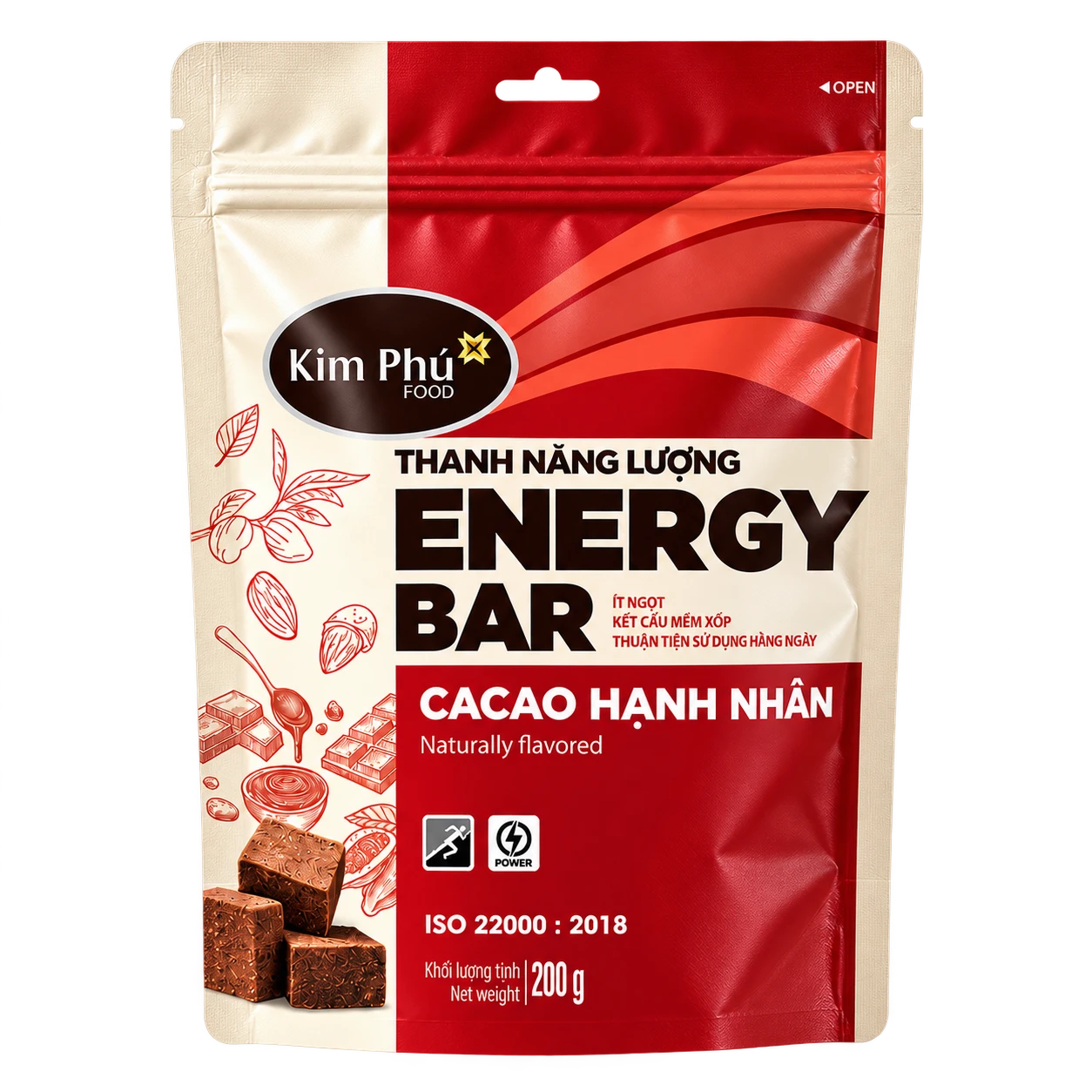 Thanh năng lượng Energy Bar Cacao Hạnh nhân