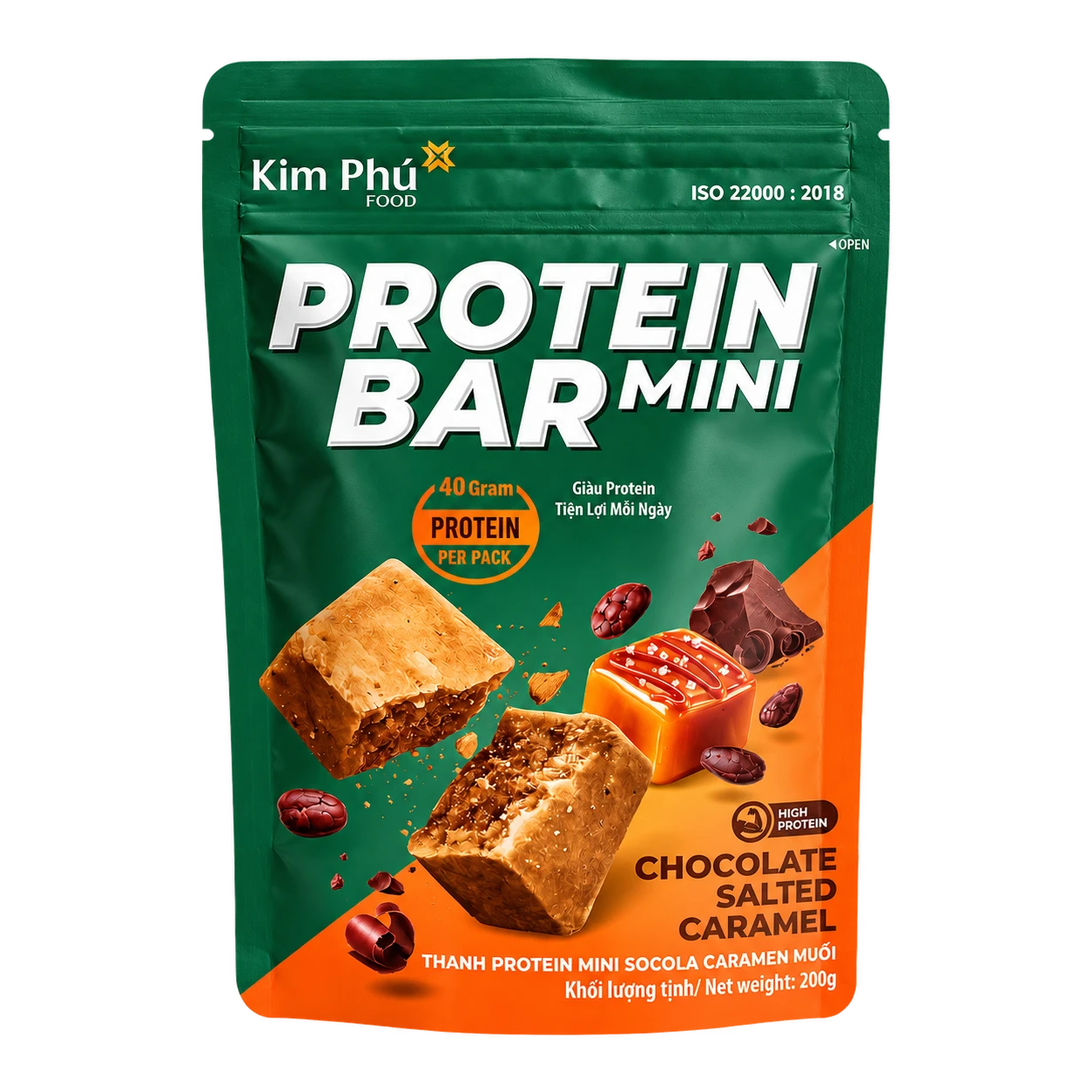 Protein Bar Mini Socola Caramel Muối