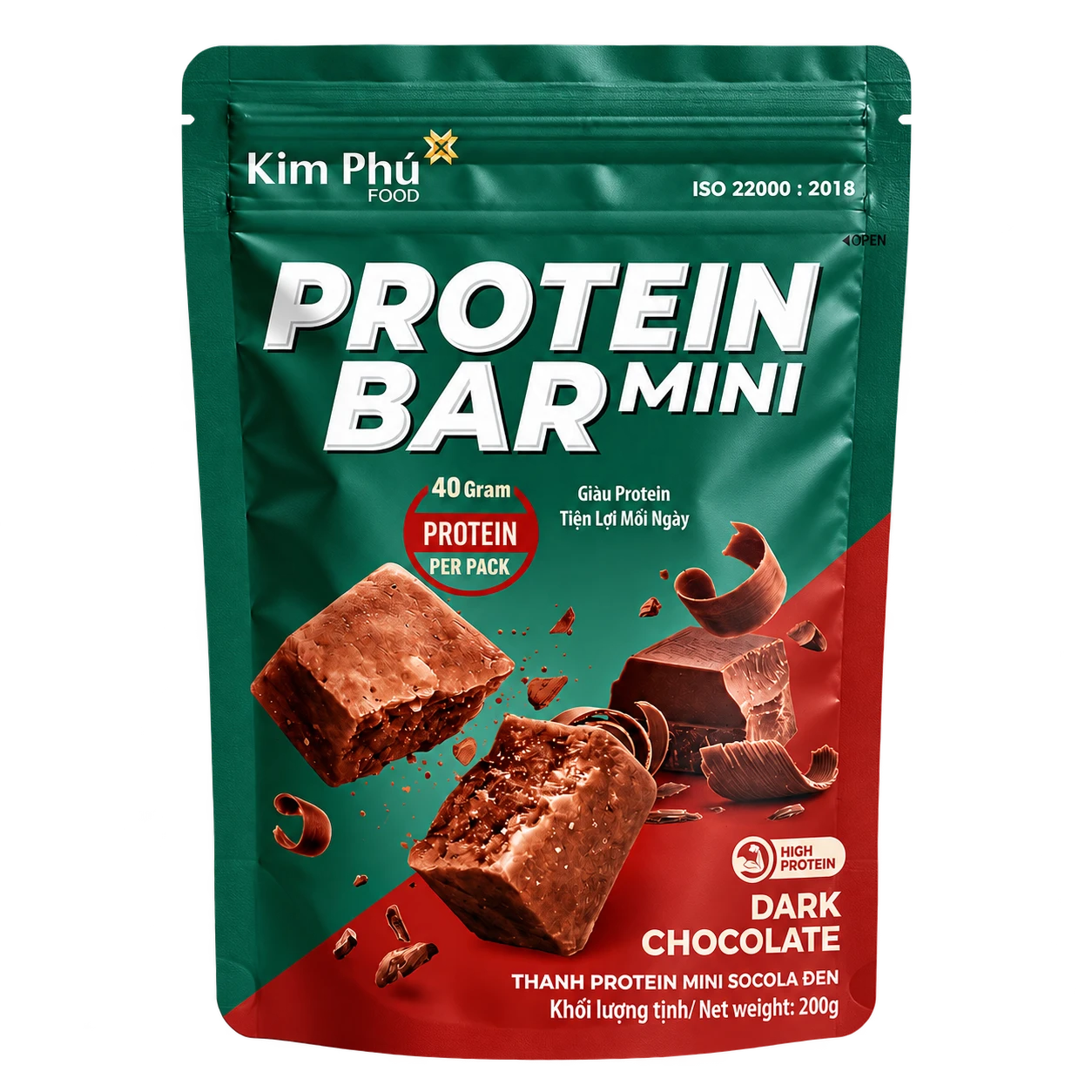 Protein Bar Mini Socola Đen
